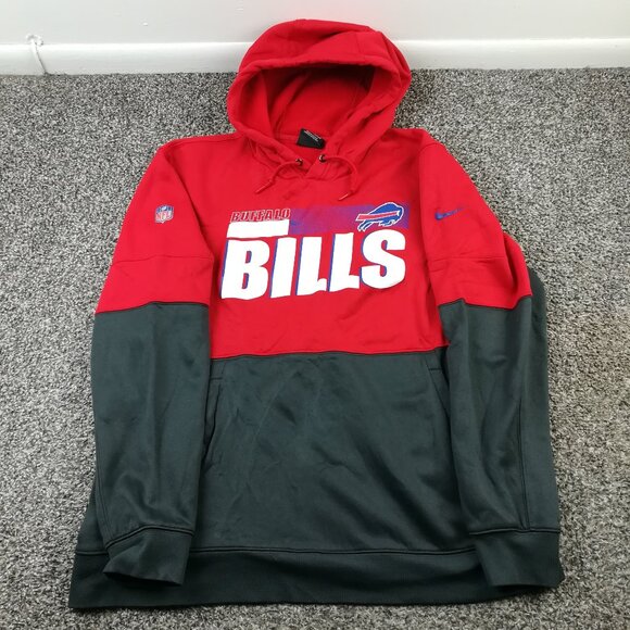 2020 Buffalo Bills Hoodie Nike On Field Dri Fit Sweatshirt Mens XL - Picture 1 of 10